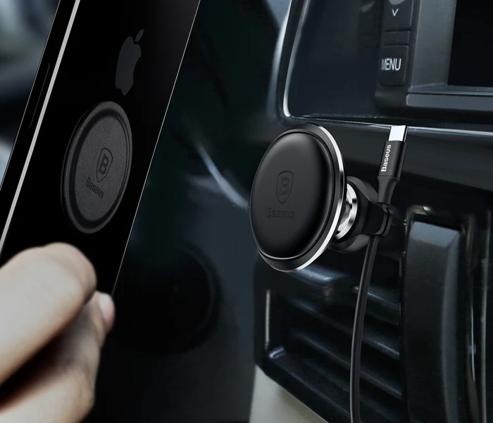 Magnetni auto nosač za telefon BASEUS crni