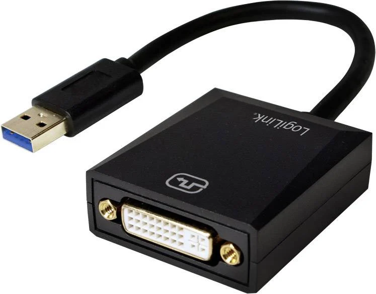 Adapter USB-A 3.0 na DVI-I 10cm
