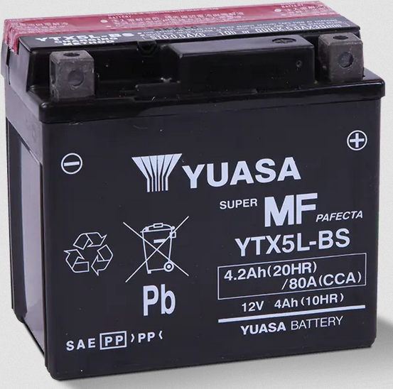 Akumulatorska olovna baterija 12V 4Ah YUASA YTX5L-BS