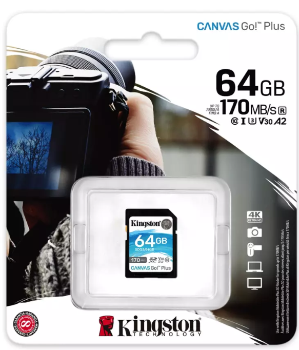 Memorijska kartica KINGSTON SD 64GB CANVAS GO PLUS