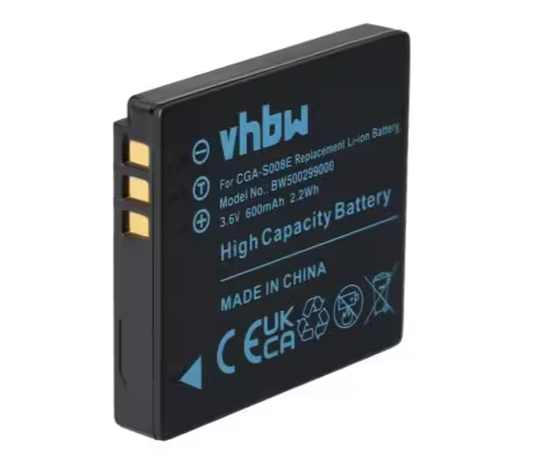 Baterija za fotoaparat PANASONIC CGA-S008 3.6V 600mAh