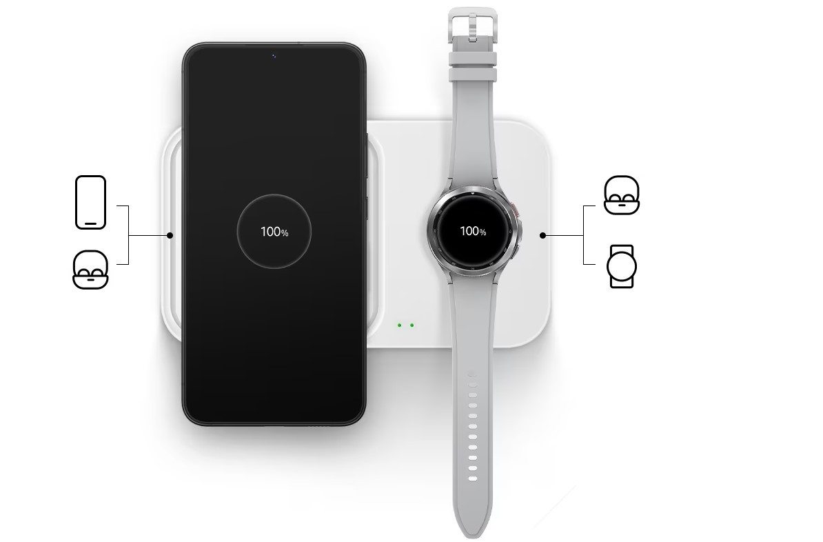 Bežični brzi punjač za telefon, sat ili slušalice SAMSUNG DUO