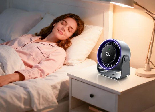 Stolni praktični punjivi ventilator VENTION Lite 01 antracit