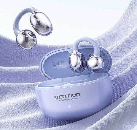 Bežične Bluetooth slušalice VENTION Echo Clip A1 ljubičaste - slika 3