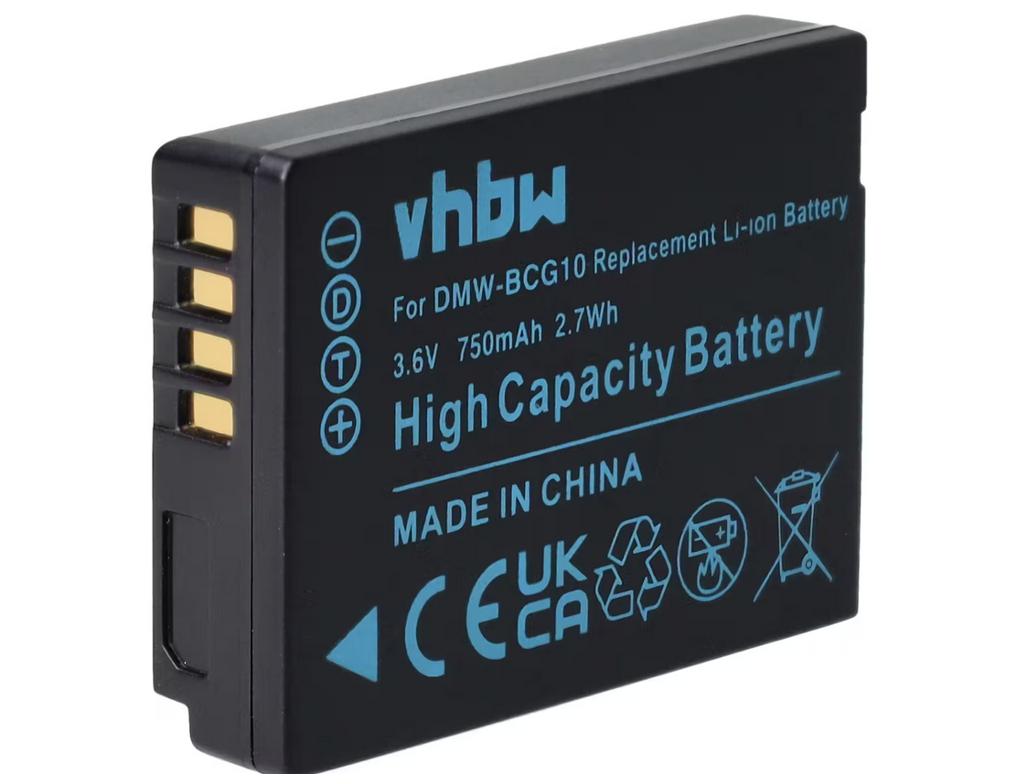 Baterija za fotoaparat PANASONIC BCG10E 3.6V 750mAh