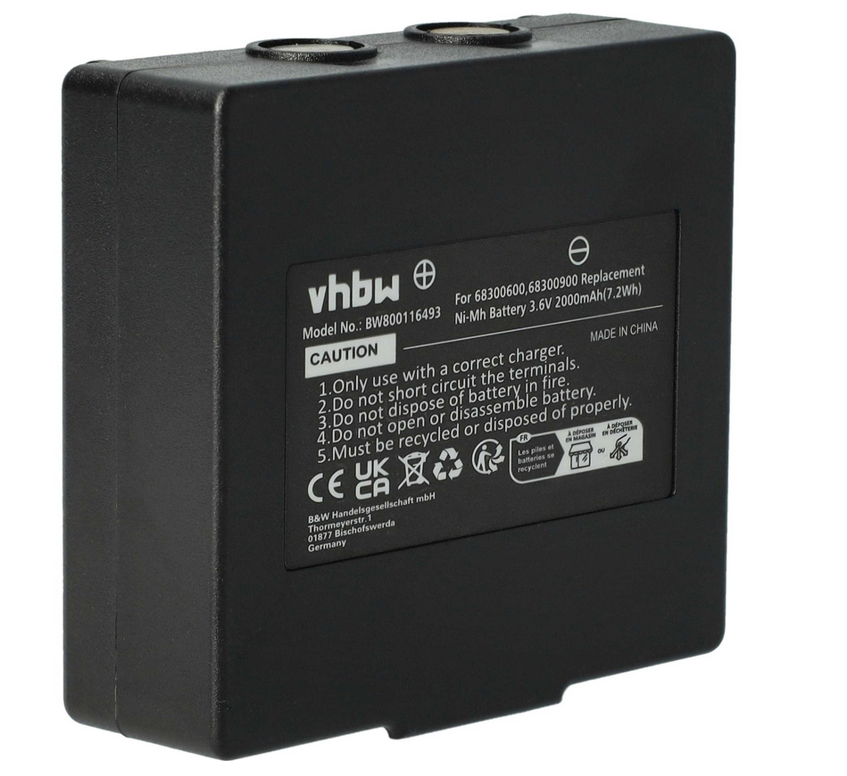 Baterija za daljinski upravljač HETRONIC ABITRON MINI 3.6V 2000mAh