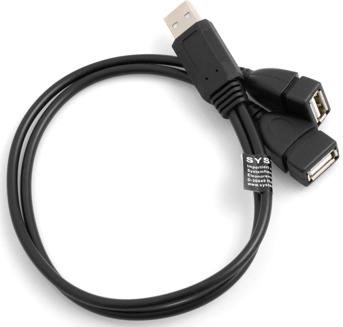 Kabal USB Y-razdjelnik USB-A (M) - 2x USB-A (Ž) 40cm