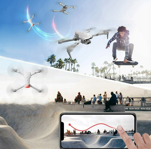 RC dron sa dvostrukom kamerom i snažnom baterijom F10 4K WI-FI