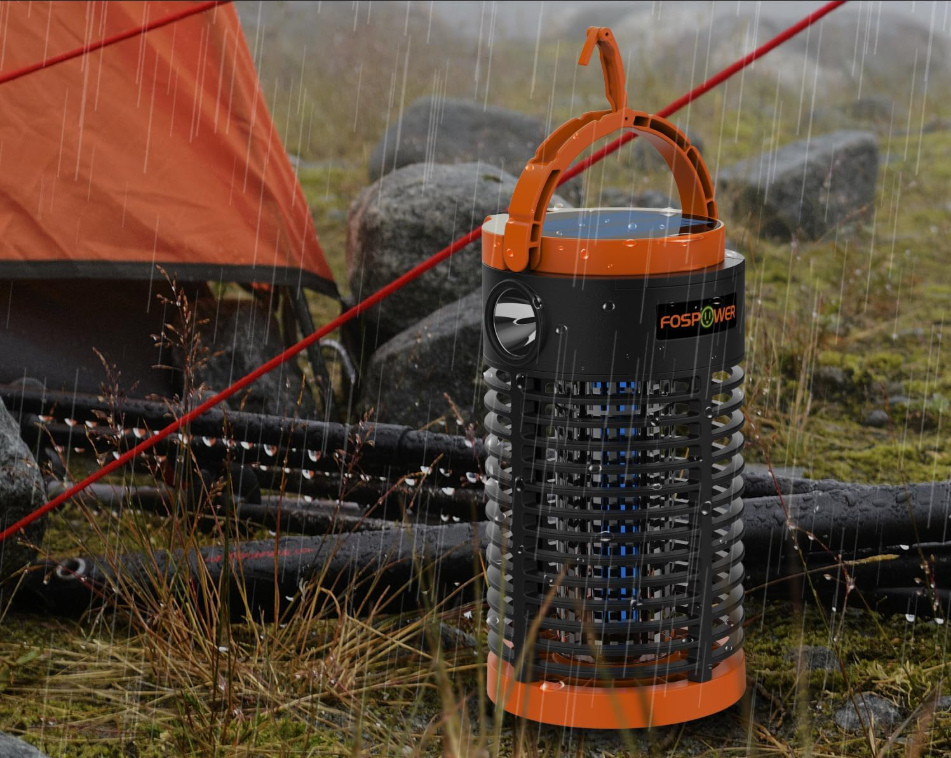 Prijenosna solarna UV lampa protiv komaraca sa LED svjetlom i powerbank do 110m2