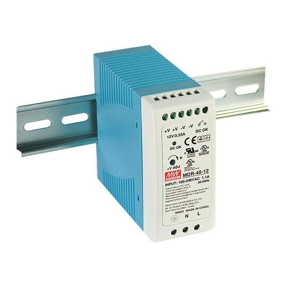 Napajanje na DIN šinu 12V 3.33A 40W MDR-40-12  MEAN WELL