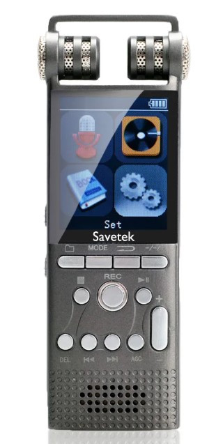 Praktični digitalni diktafon sa MP3 playerom 8GB