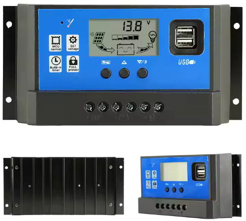 Solarni regulator punjenja sa ekranom 60A 12/24V PWM RBL-60A