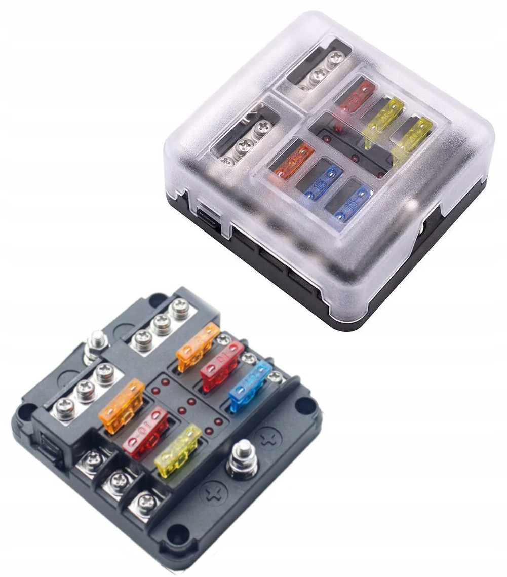 Kutija za osigurače sa vijcima i LED indikatorima