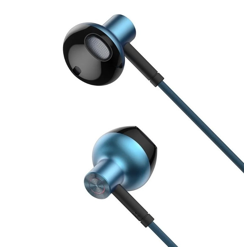 Slušalice za mobitel s mikrofonom IN-EAR 3.5mm plave BASEUS