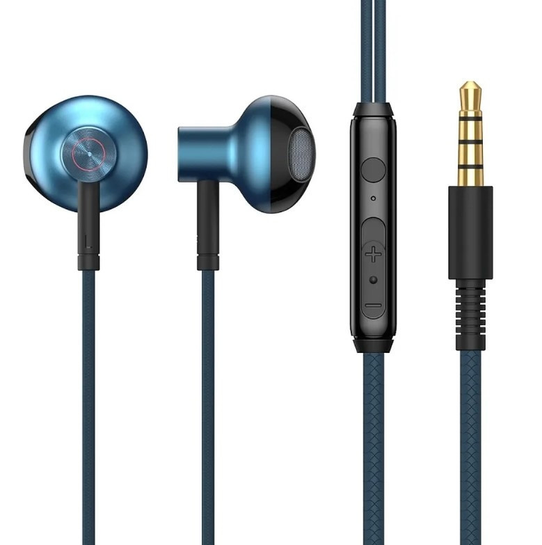 Slušalice za mobitel s mikrofonom IN-EAR 3.5mm plave BASEUS