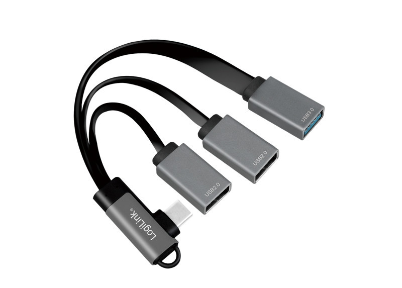 Ugaoni razdjelnik USB-C  3u1 0.15m LOGILINK