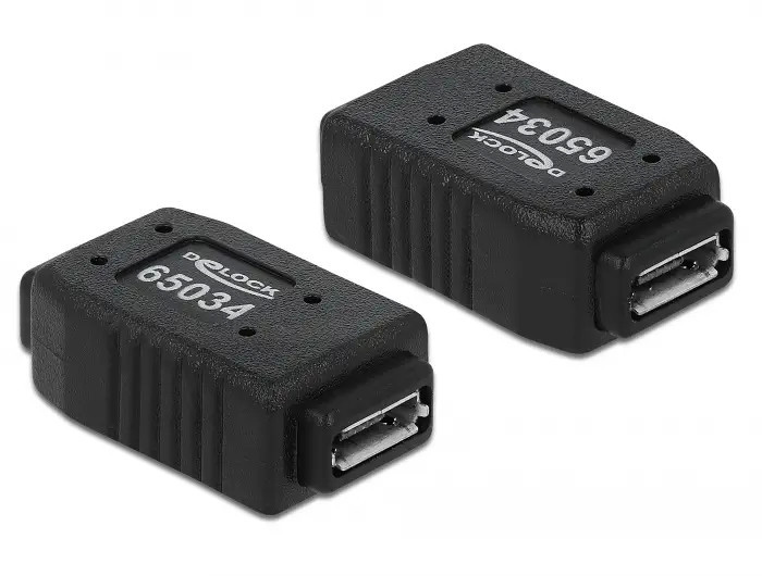 Adapter USB micro AB Bu na micro AB Bu DELOCK