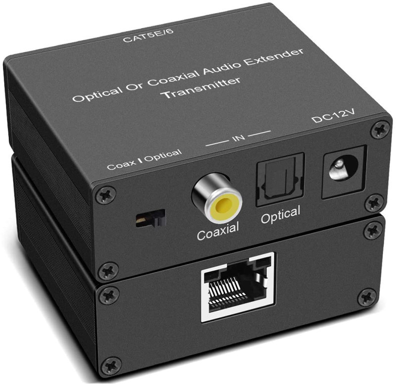 Audio optički TOSLINK extender preko RJ45 mrežnog kabla 150m