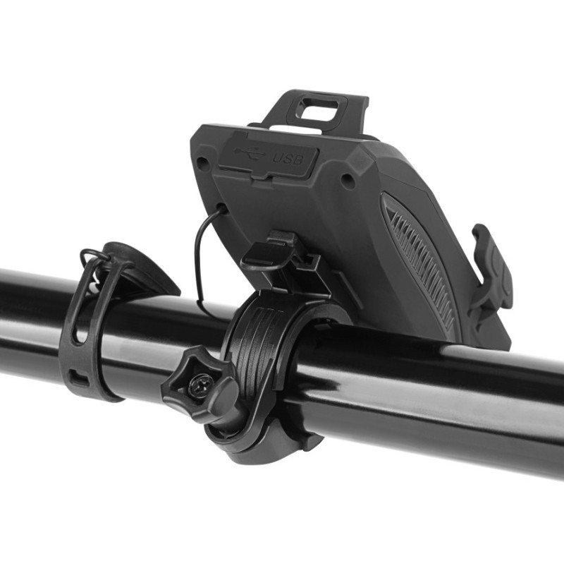 Nosač za telefon sa svjetiljkom i sirenom KM0125