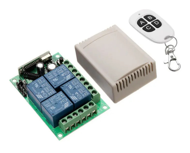 Relejni modul daljinski prijemnik sa daljinskim upravljačem 4 kanala 12V ARDUINO