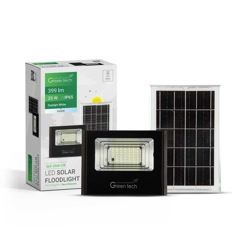 Solarni LED reflektor 200W 6500K IP65 GREEN TECH SLF-25W-CW