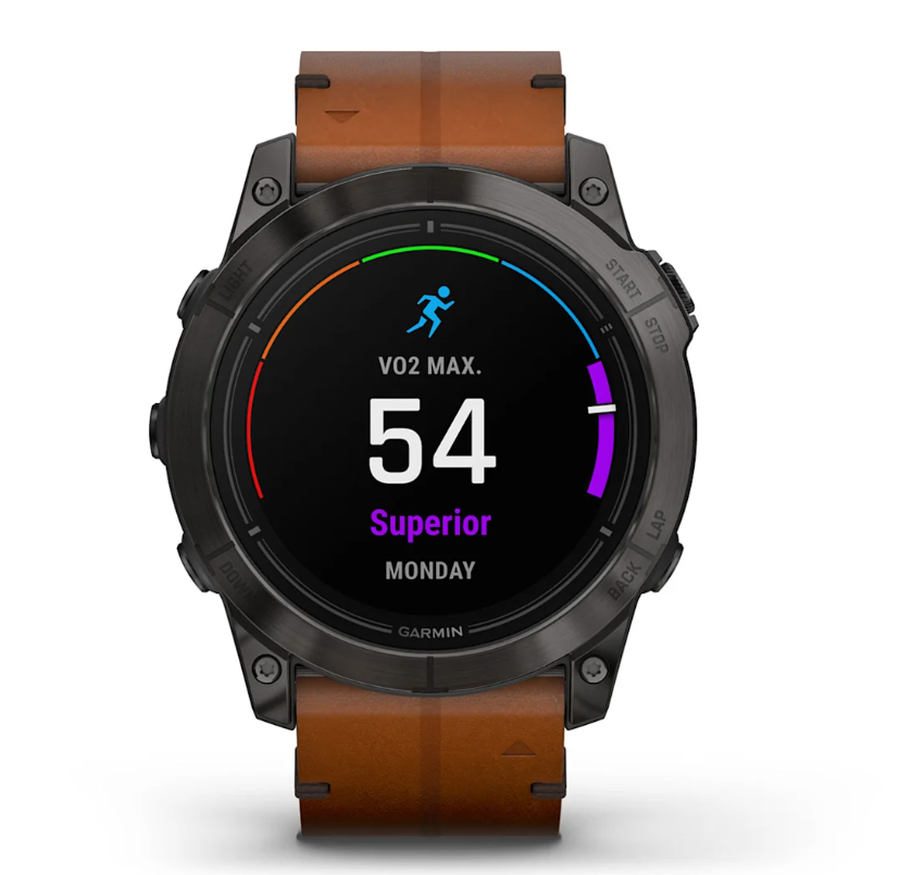 Pametni sat GARMIN EPIX PRO GEN2 Sapphire Carbon Gray DLC Tit Chestnut leather