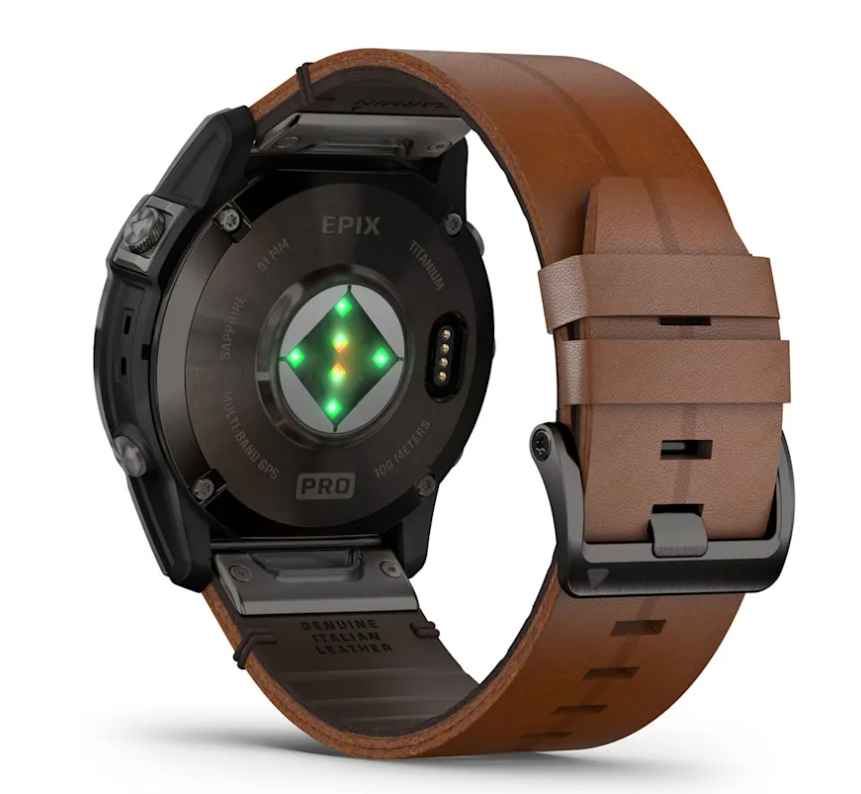 Pametni sat GARMIN EPIX PRO GEN2 Sapphire Carbon Gray DLC Tit Chestnut leather