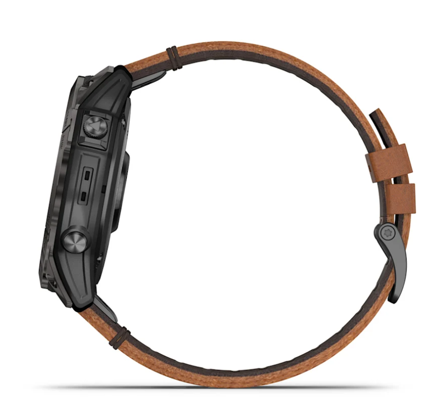 Pametni sat GARMIN EPIX PRO GEN2 Sapphire Carbon Gray DLC Tit Chestnut leather