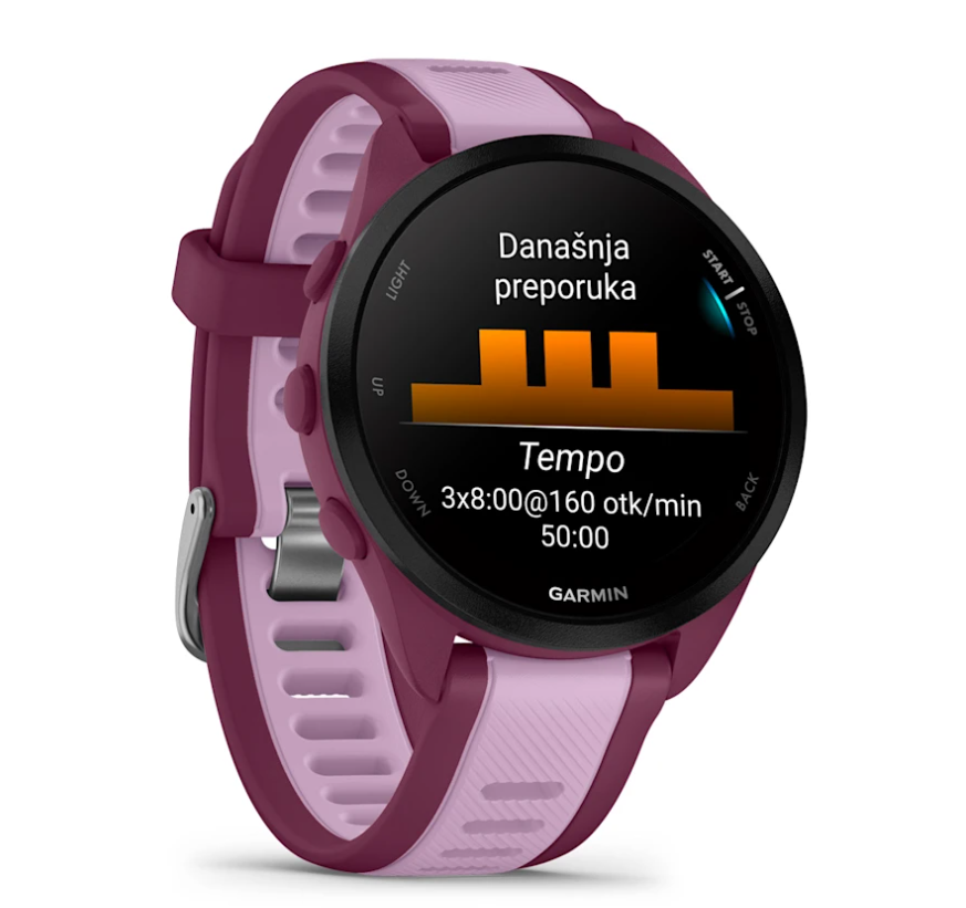 Pametni sat GARMIN Forerunner 165 Music Berry Lilac