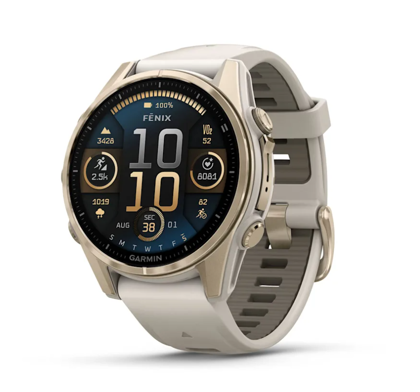 Pametni sat GARMIN FENIX 8 Sapphire Soft Gold Fog Gray/Dark