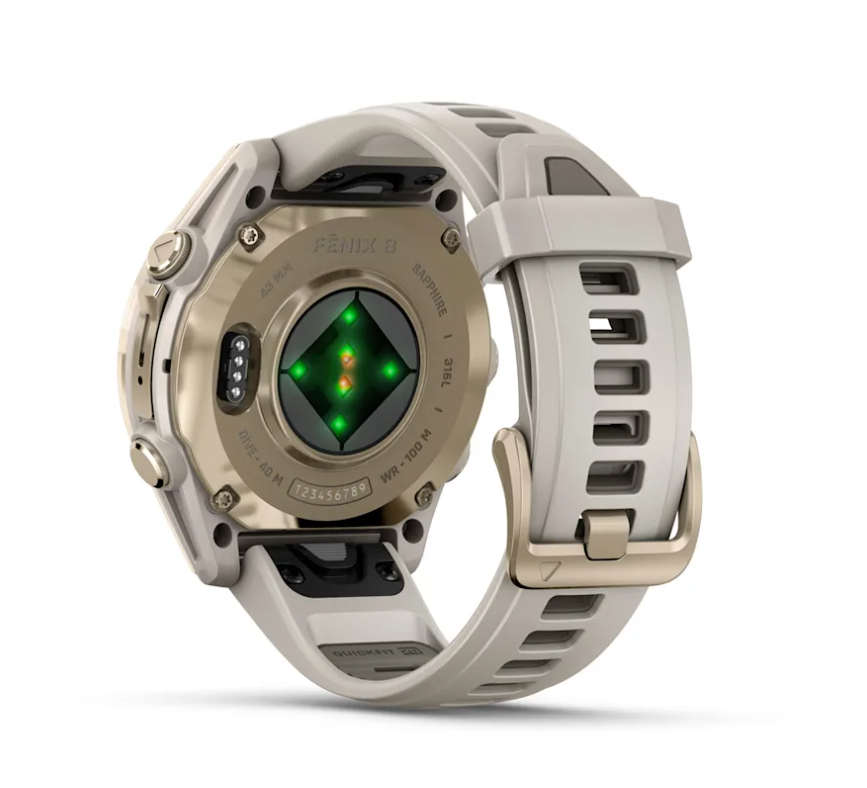 Pametni sat GARMIN FENIX 8 Sapphire Soft Gold Fog Gray/Dark