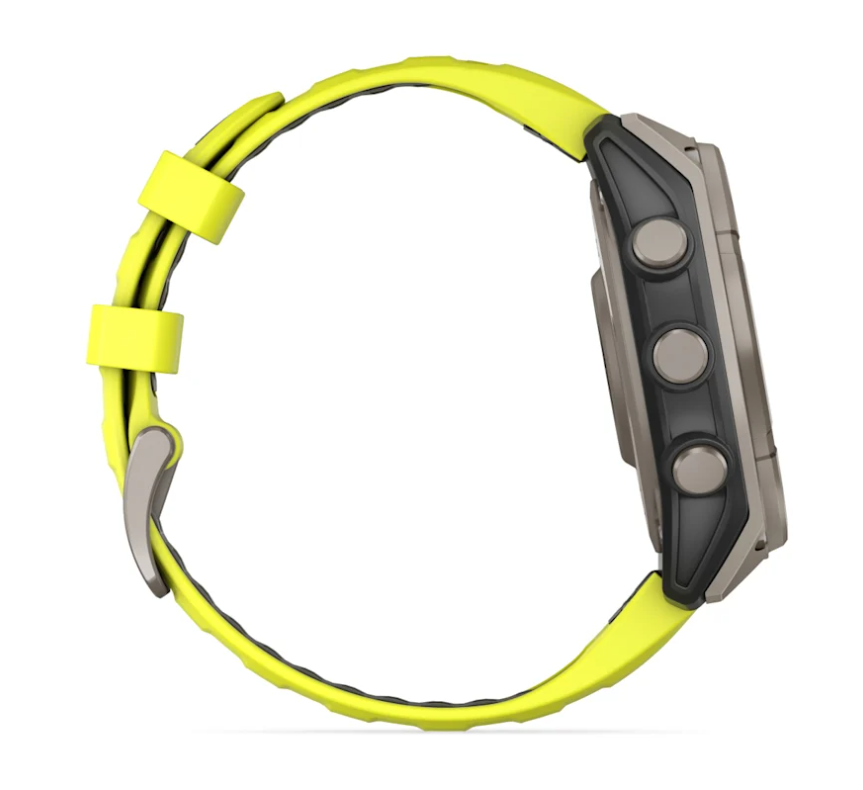 Pametni sat GARMIN FENIX 8 Solar Sapphire Titanium Amp Yellow/Graphite