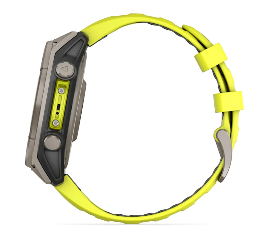 Pametni sat GARMIN FENIX 8 Solar Sapphire Titanium Amp Yellow/Graphite