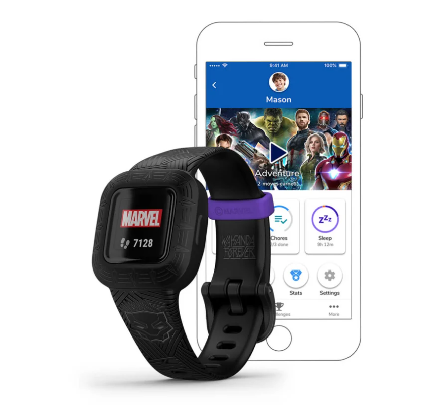 Pametni sat GARMIN Vivofit JR 3 Marvel Black Panther