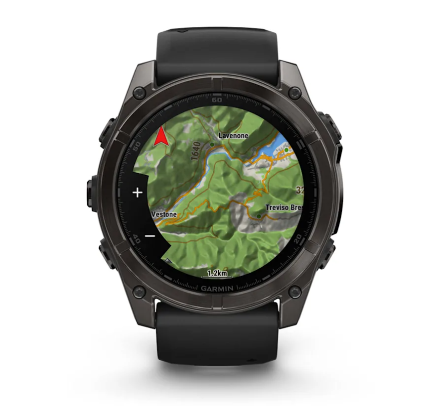 Pametni sat GARMIN FENIX 8 Sapphire Carbon Gray DLC Titanium Black