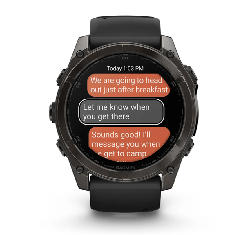 Pametni sat GARMIN FENIX 8 Sapphire Carbon Gray DLC Titanium Black