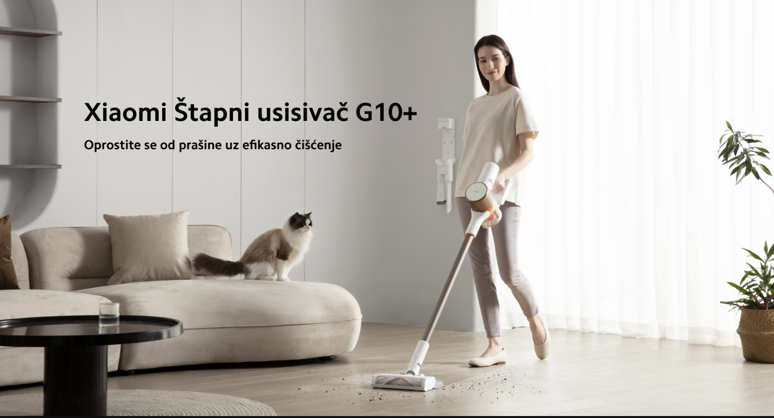 Štapni usisivač XIAOMI G10 Plus sa snagom od 150W