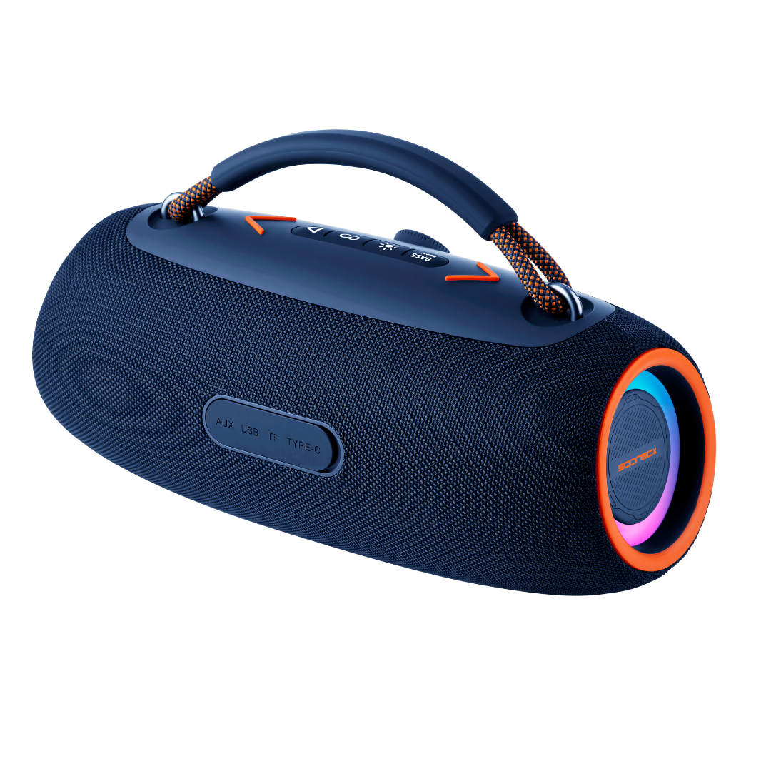 Prijenosni bluetooth zvučnik FM radio SOONBOX S9702 plavi