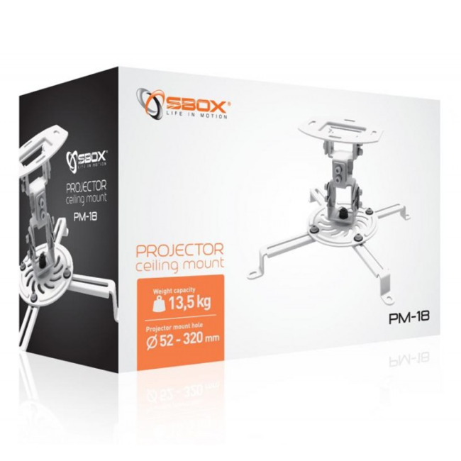 Stropni nosač za projektor SBOX PM-18