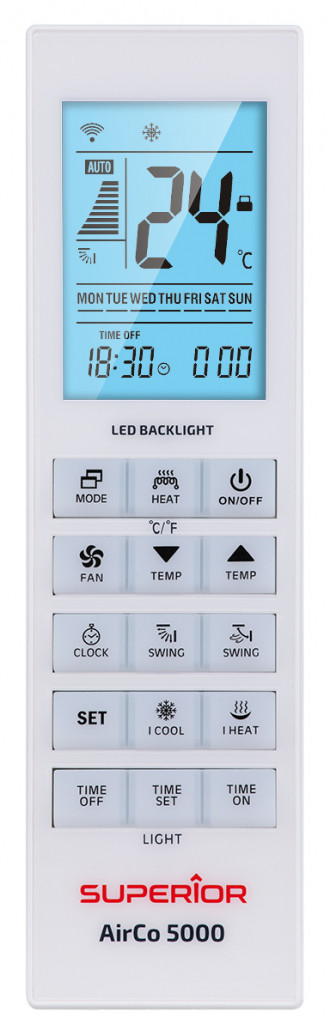 Univerzalni daljinski upravljač za klimu SUPERIOR AirCo 5000in1