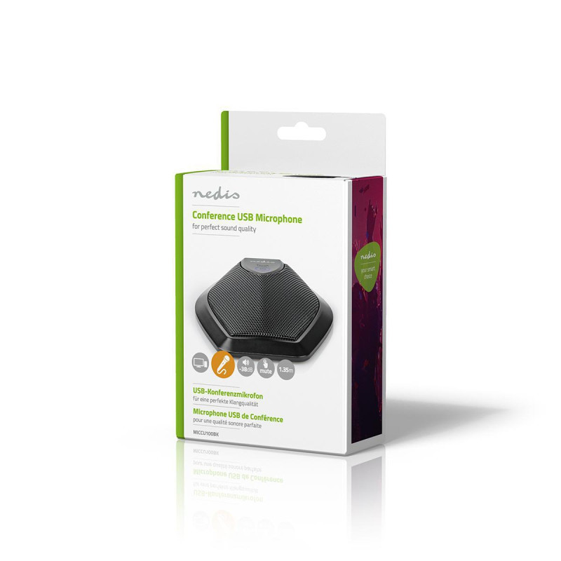 Mikrofon konferencijski žičani USB NEDIS MICCU100BK