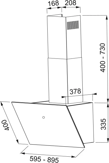 Kuhinjska napa FABER VRT BK A60 2L