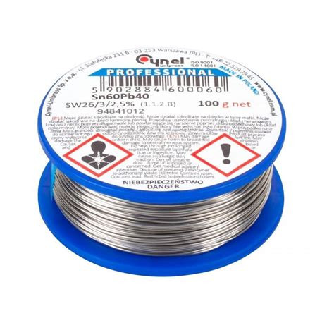 Tinol kalaj za lemljenje CYNEL 1mm 100gr