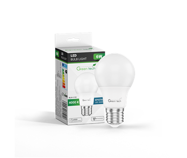 LED sijalica E27 6W 4000K GREEN TECH