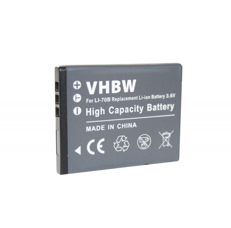 Baterija za fotoaparat Olympus Li-70B, Li70B VHBW 3.6V 500mAh