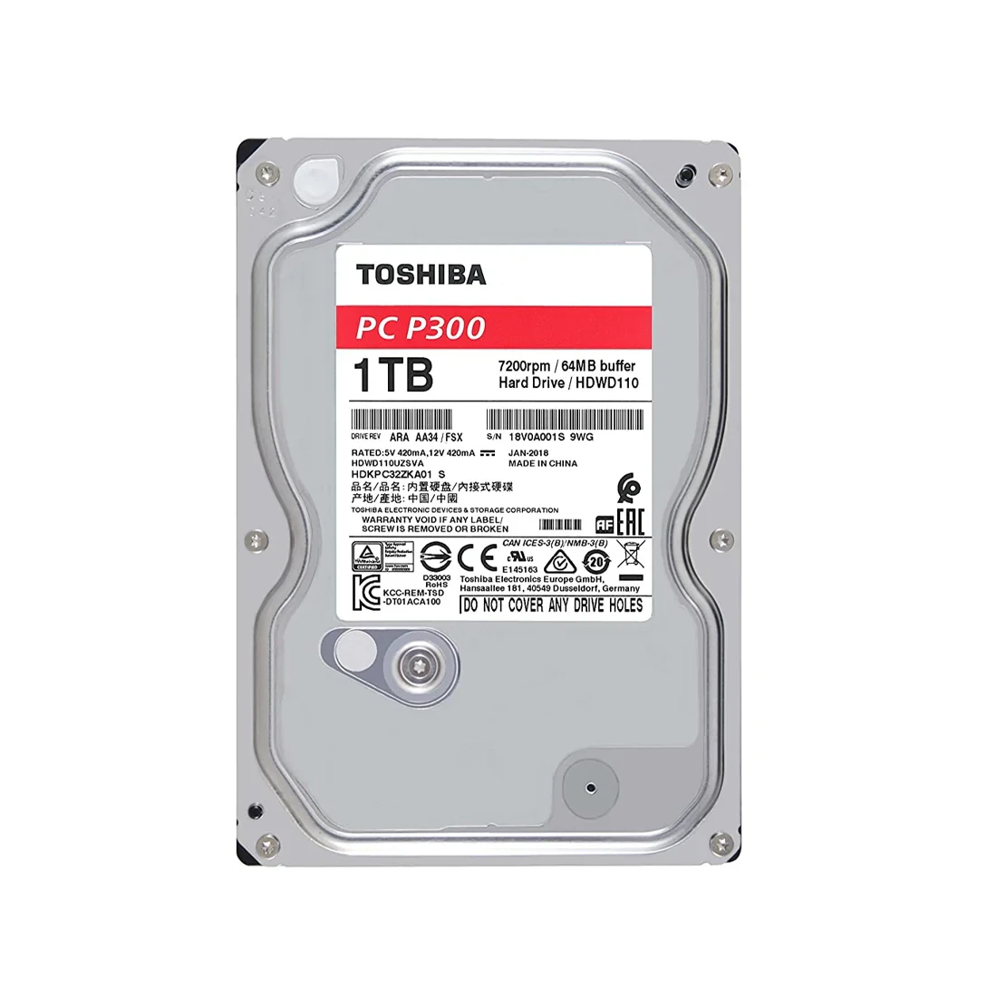 HDD 1TB TOSHIBA P300