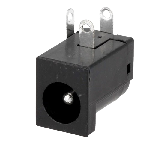 Ugradni napojni DC konektor ugaoni 5.5x2.1mm GOOBAY