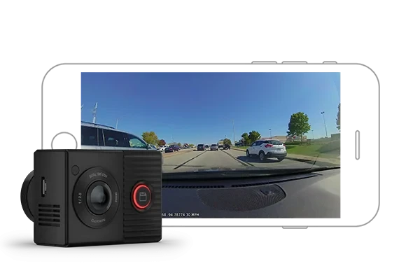 Auto kamera GARMIN Dash Cam™ Tandem Taxi snima noći uz NightGlo tehnologija