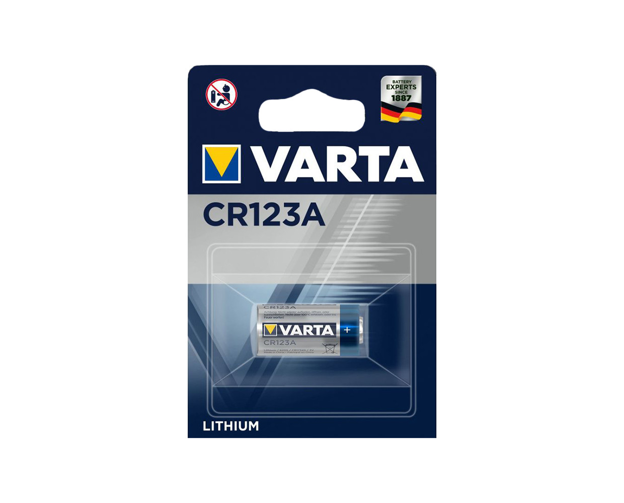 Baterija CR123A VARTA