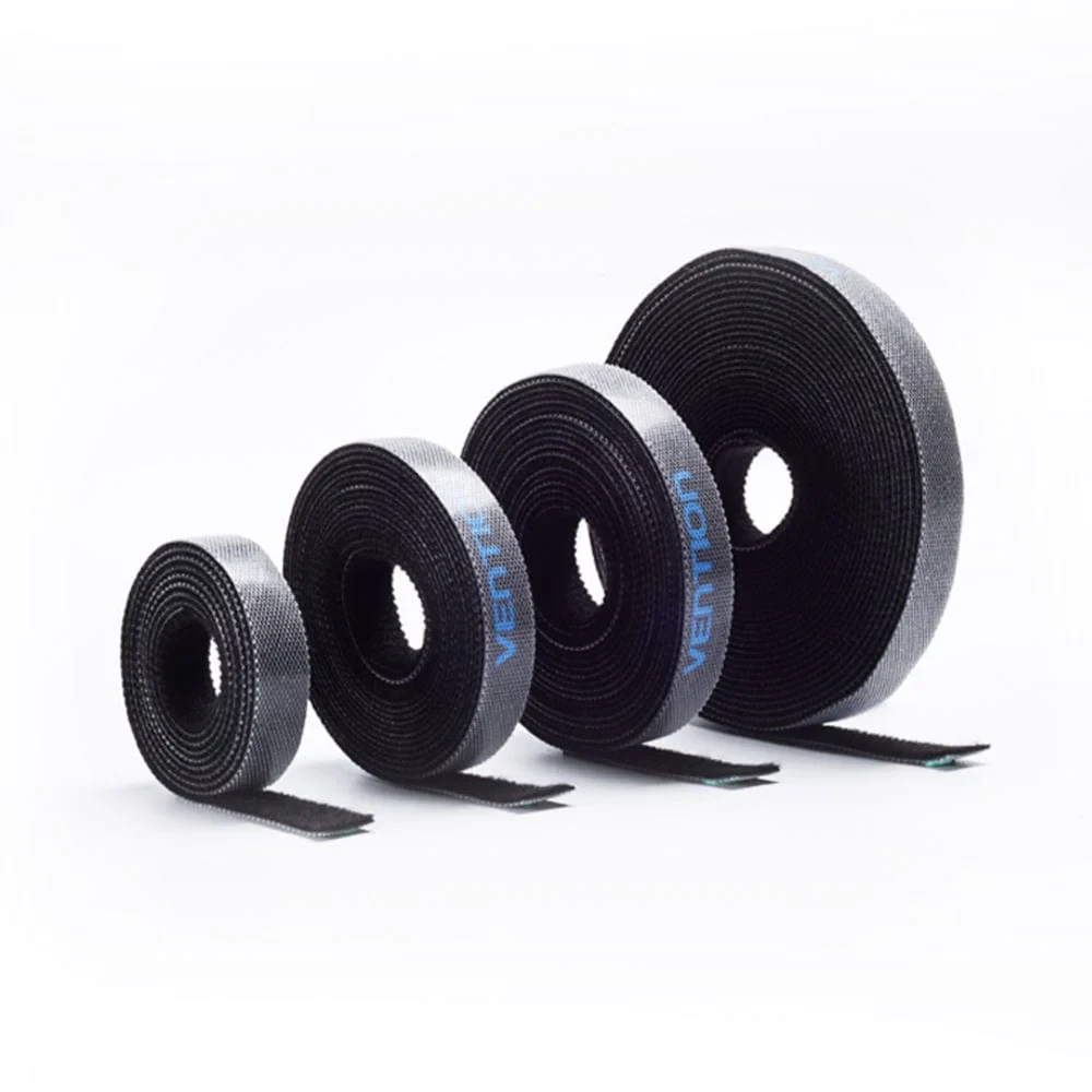 Organizator kablova čičak traka VENTION 5m crna